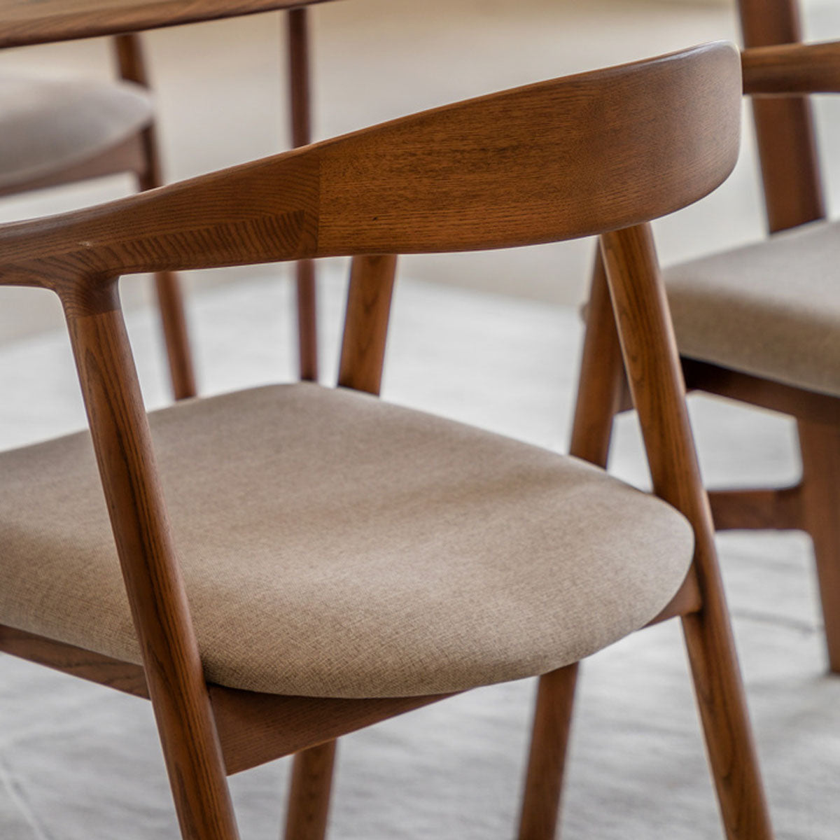 Gallery Direct Madrid Dining Chair Walnut UPH 552x565x775mm (2pk)