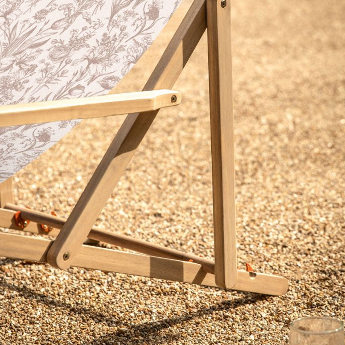 Gallery Direct Creta Deck Chair Clay Flora
