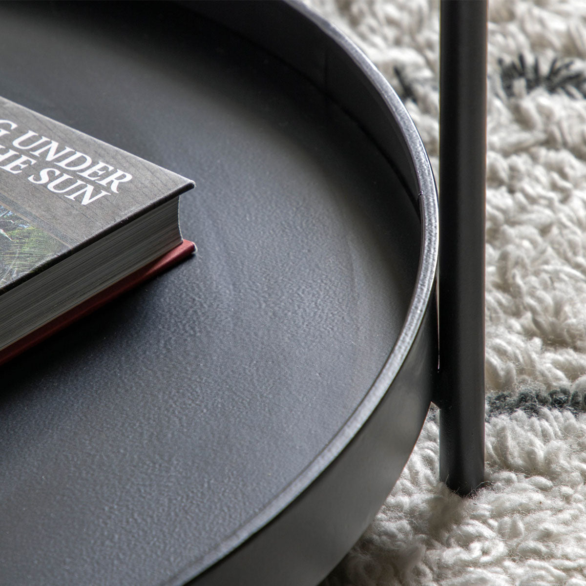 Gallery Direct Sennen Coffee Table Black 650x650x500mm