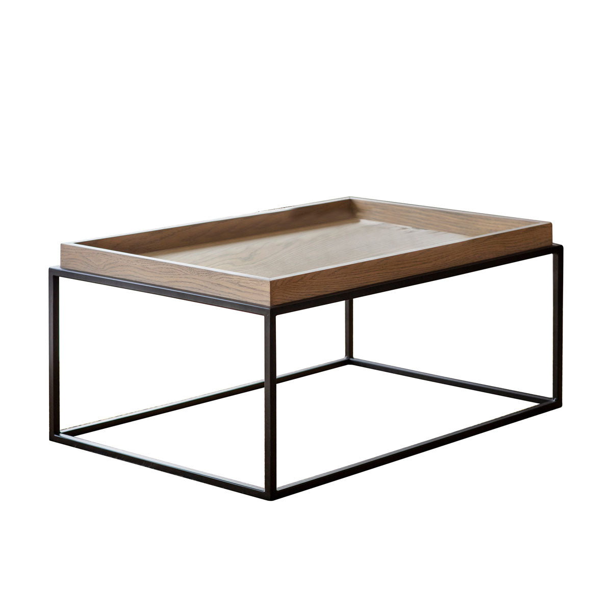 Gallery Direct Forden Tray Coffee Table Grey 900x600x400mm