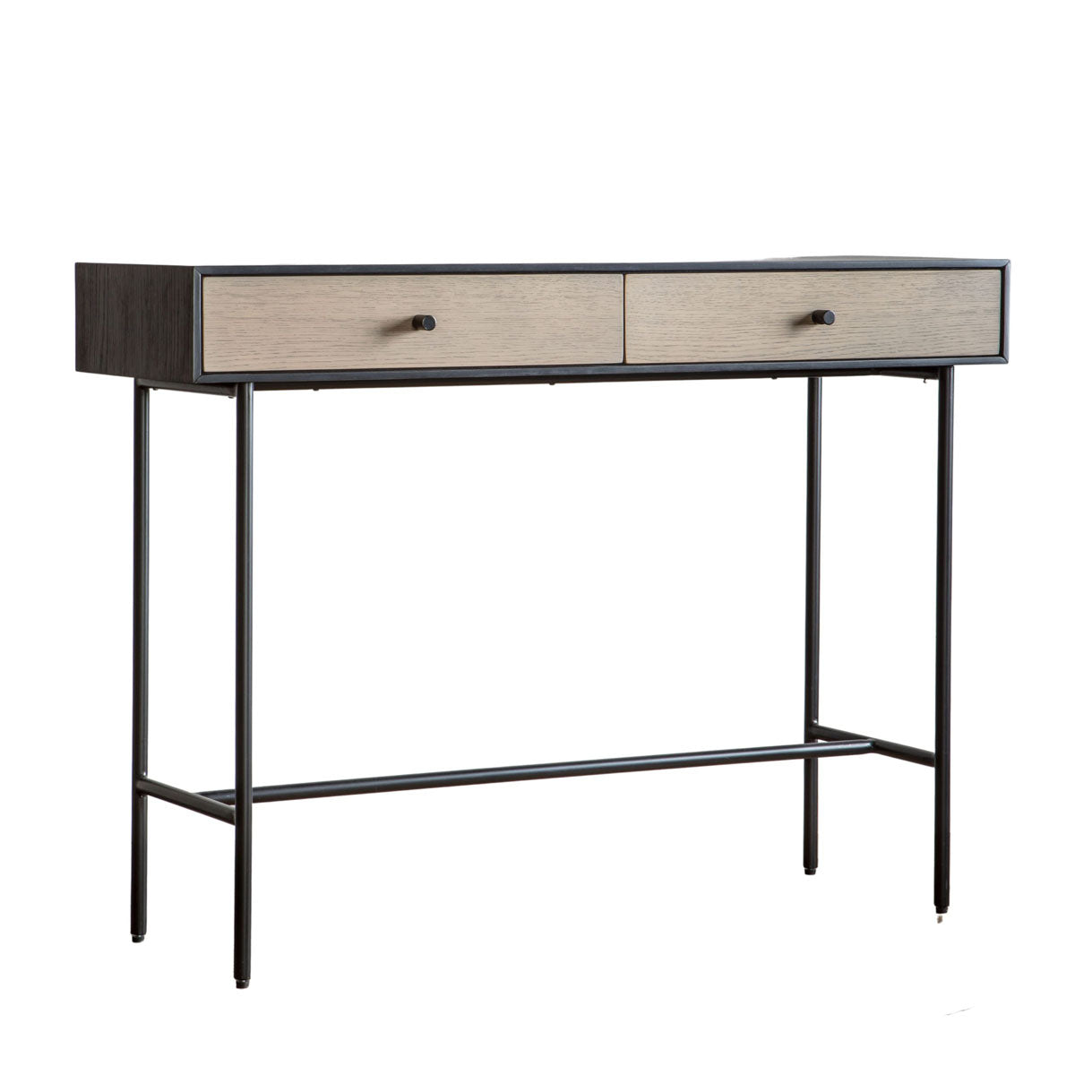 Gallery Direct Carbury 2 Drawer Console Table 1100x350x800mm