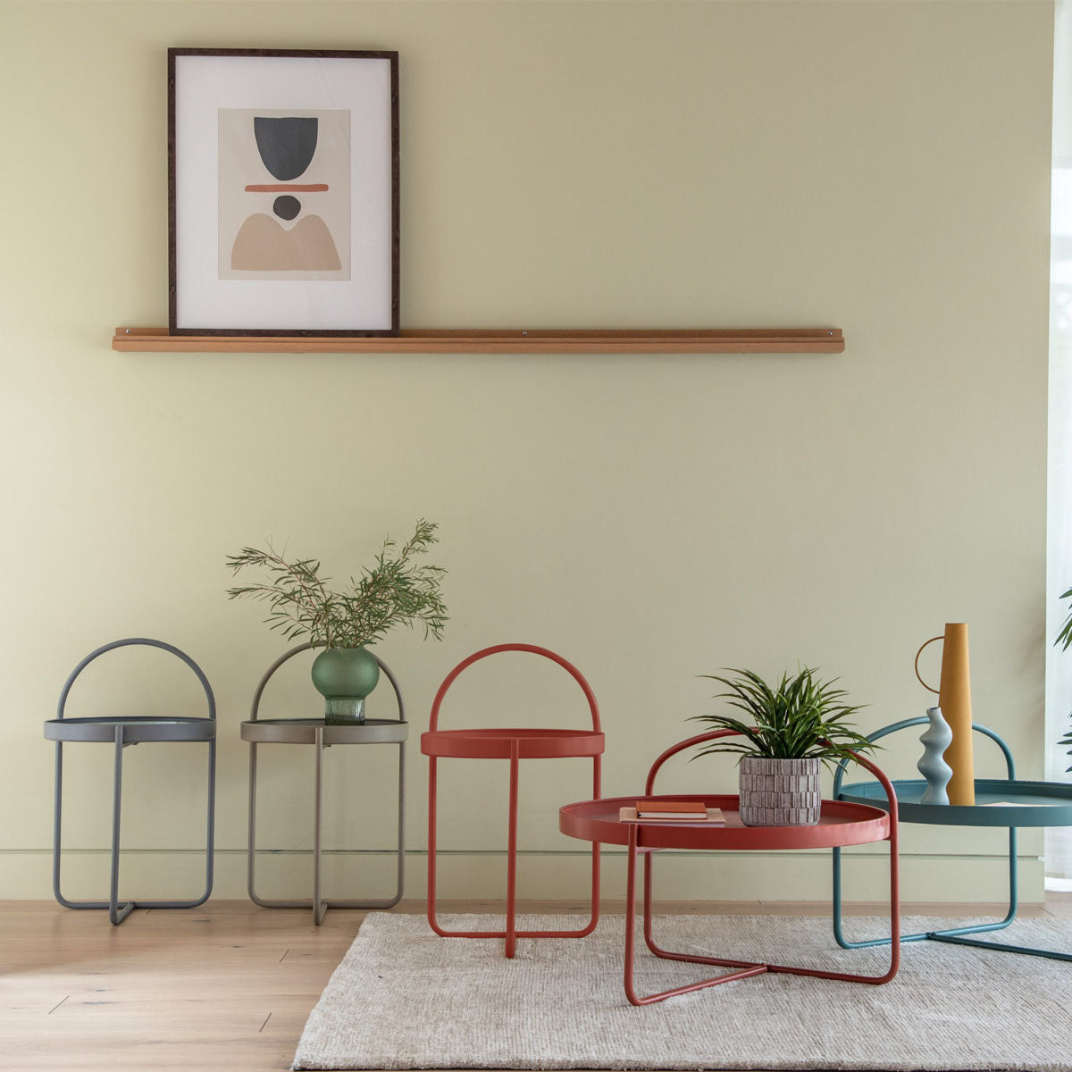 Gallery Direct Melbury Side Table Coral 400x400x660mm