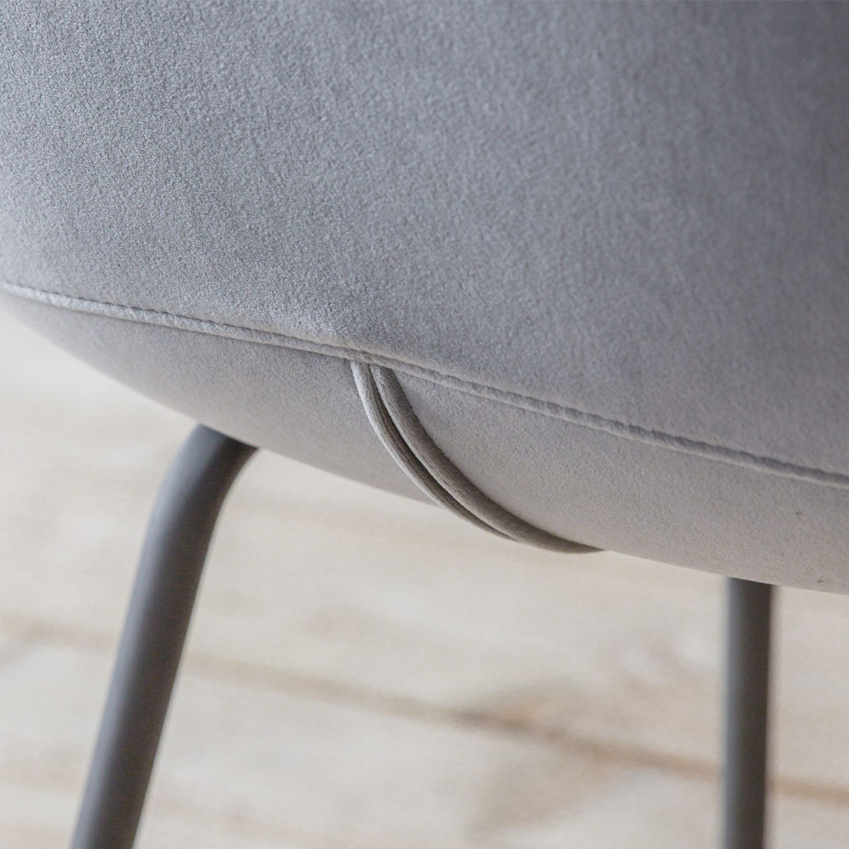 Gallery Direct Flanagan Chair Light Grey Velvet (2pk)