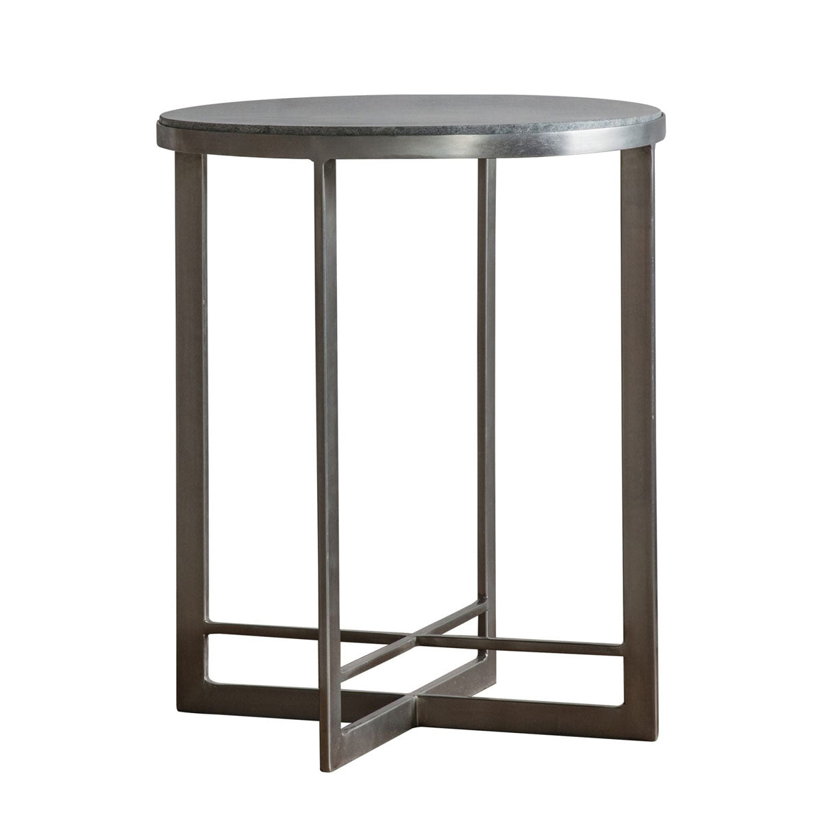 Gallery Direct Necton Side Table Silver 460x460x560mm