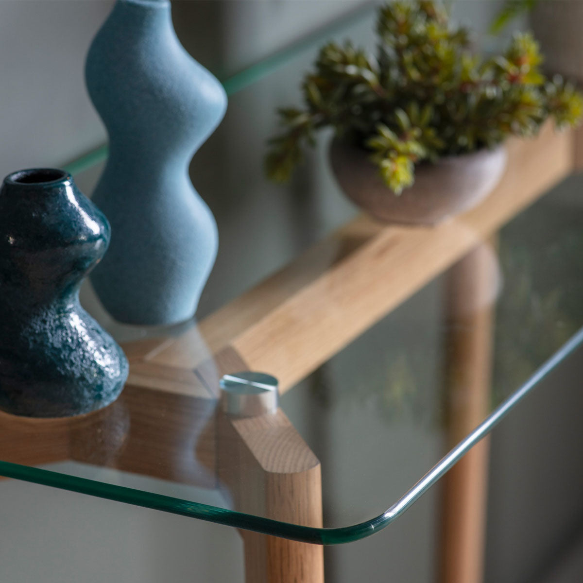 Gallery Direct Blair Console Table Oak 900x380x750mm