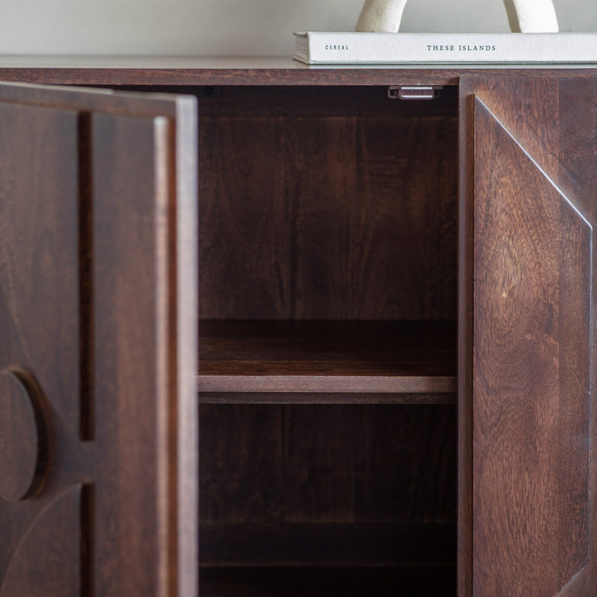 Gallery Direct Stonecroft 3 Door Sideboard 1600x450x800mm