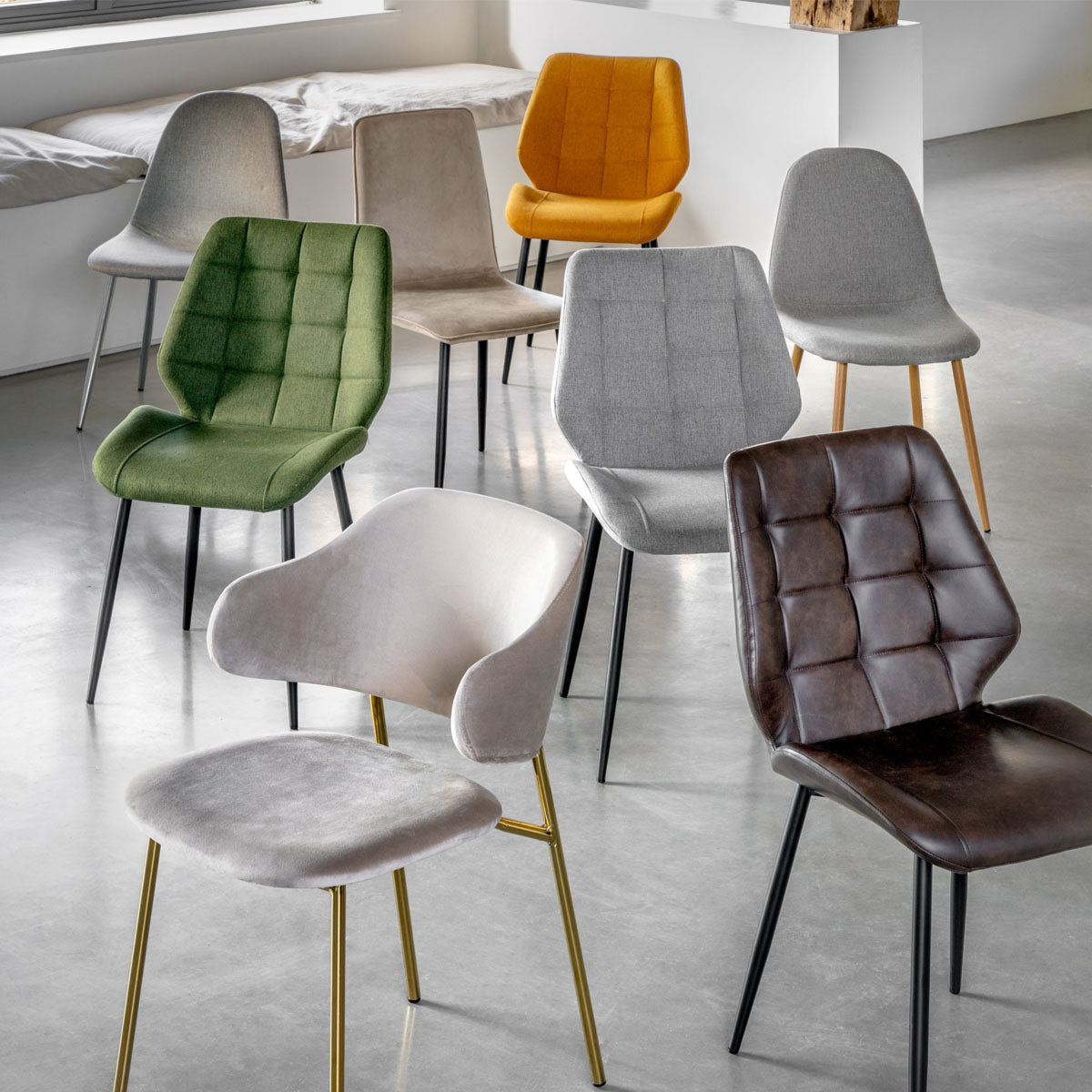 Gallery Direct Manford Dining Chair Brown (2pk)