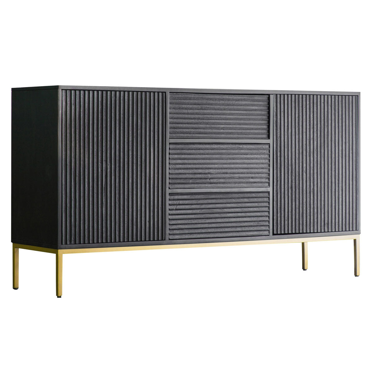Gallery Direct Ripple 2 Door 3 Drawer Sideboard 1500x400x810mm