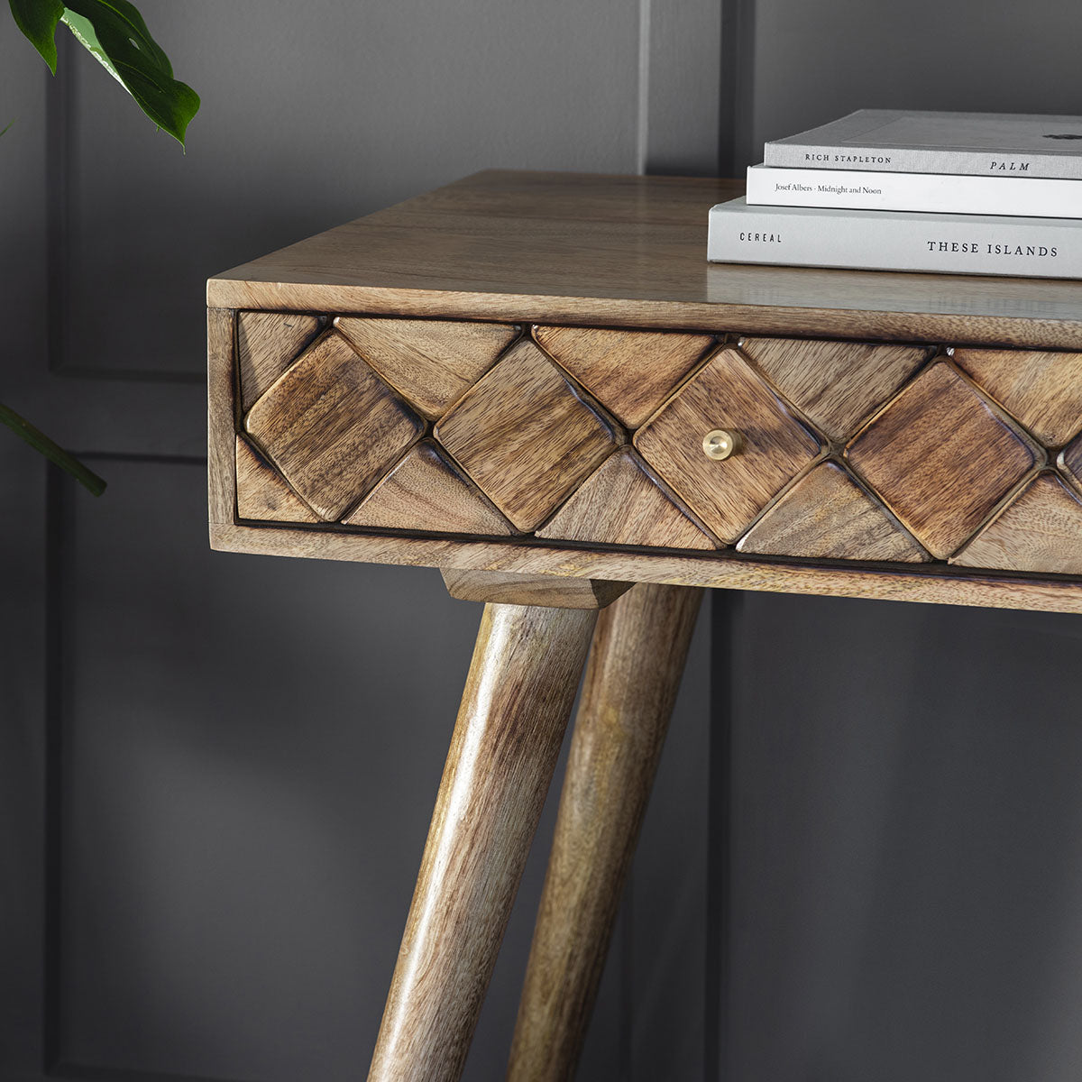 Gallery Direct Tuscany Console Table Burnt Wax 1100x450x760mm