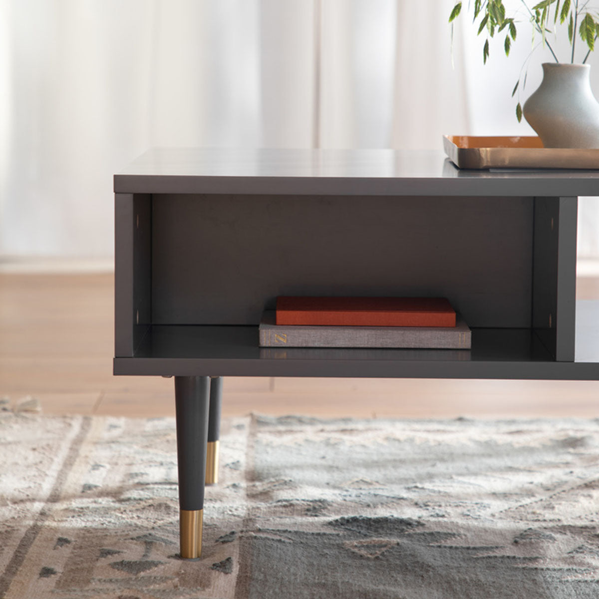 Gallery Direct Holbrook Coffee Table Grey 1000x500x400mm