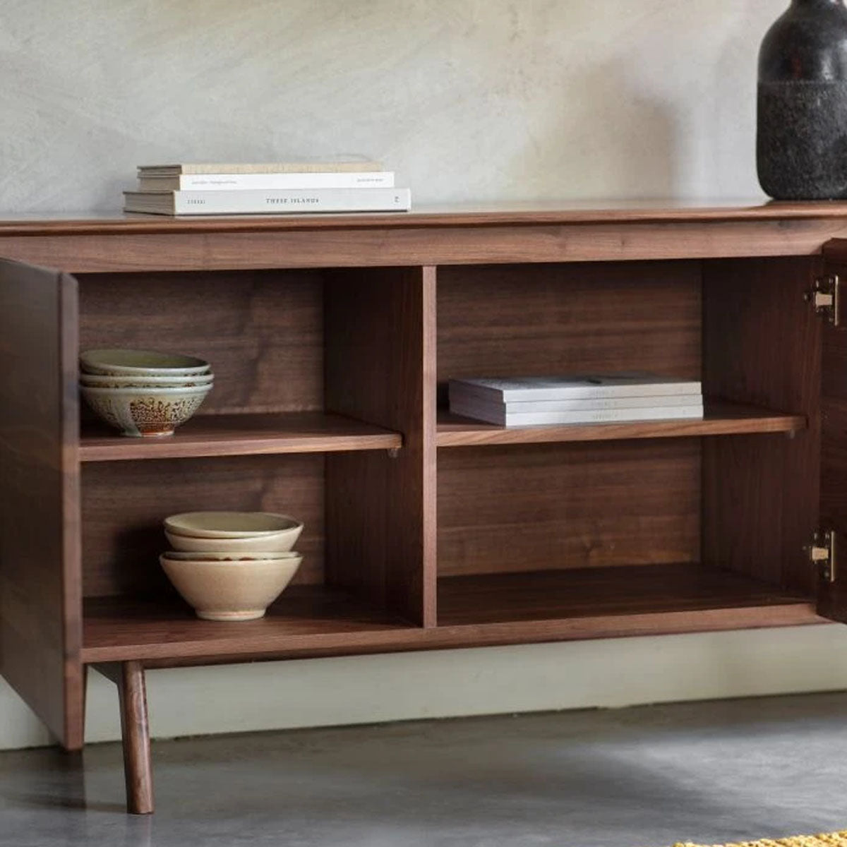 Gallery Direct Madrid 2 Dr/3 Drwr Sideboard Walnut 1710x450x700mm