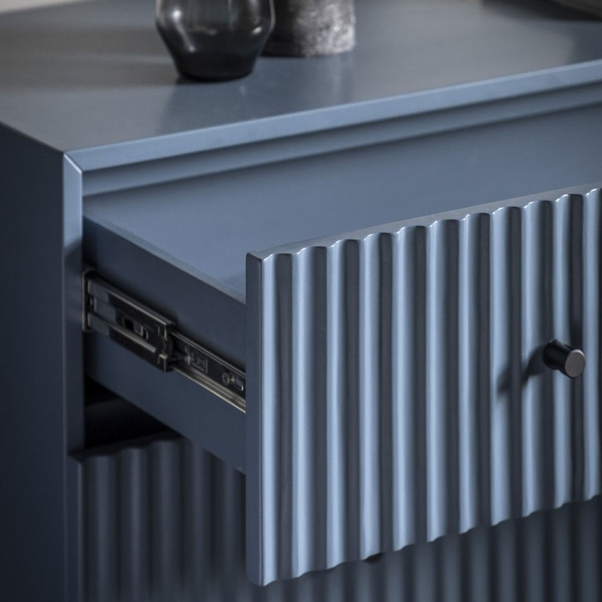 Gallery Direct Buckhurst 3 Drawer Chest Blue 400x900x750mm