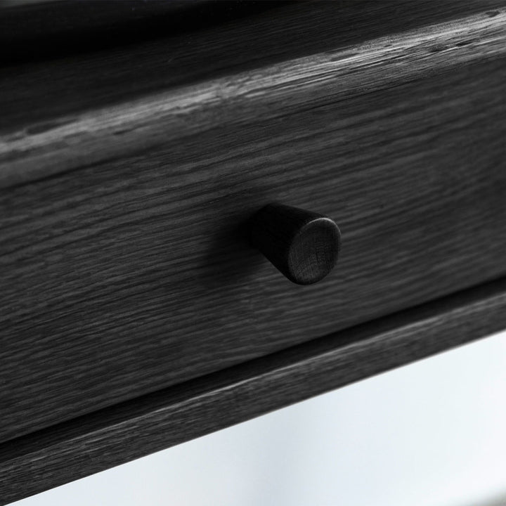 Gallery Direct Wycombe Dressing Table w Drwr Black 1100x400x800mm