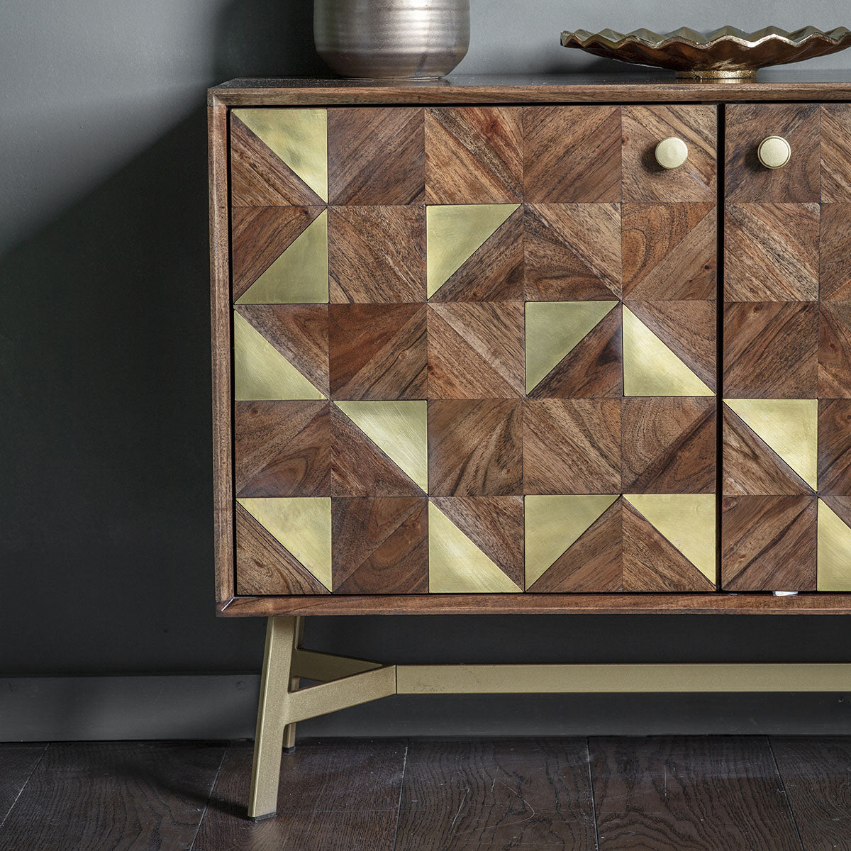 Gallery Direct Tate 3 door Sideboard 1420x350x700mm