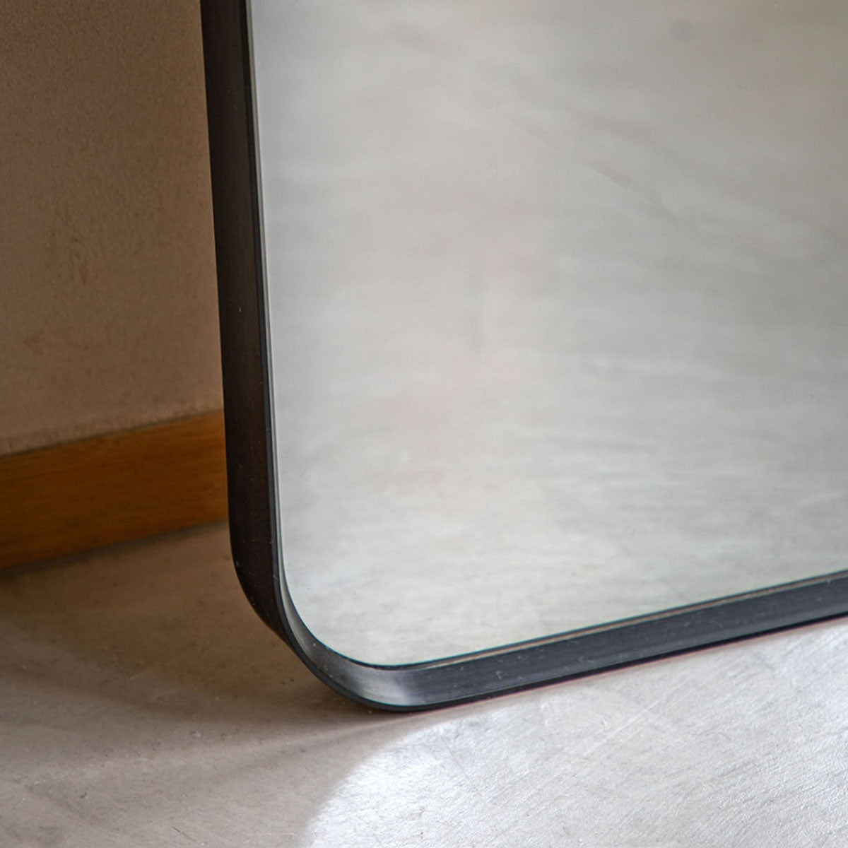 Gallery Direct Holworth Arch Mirror Black 450x35x1500mm