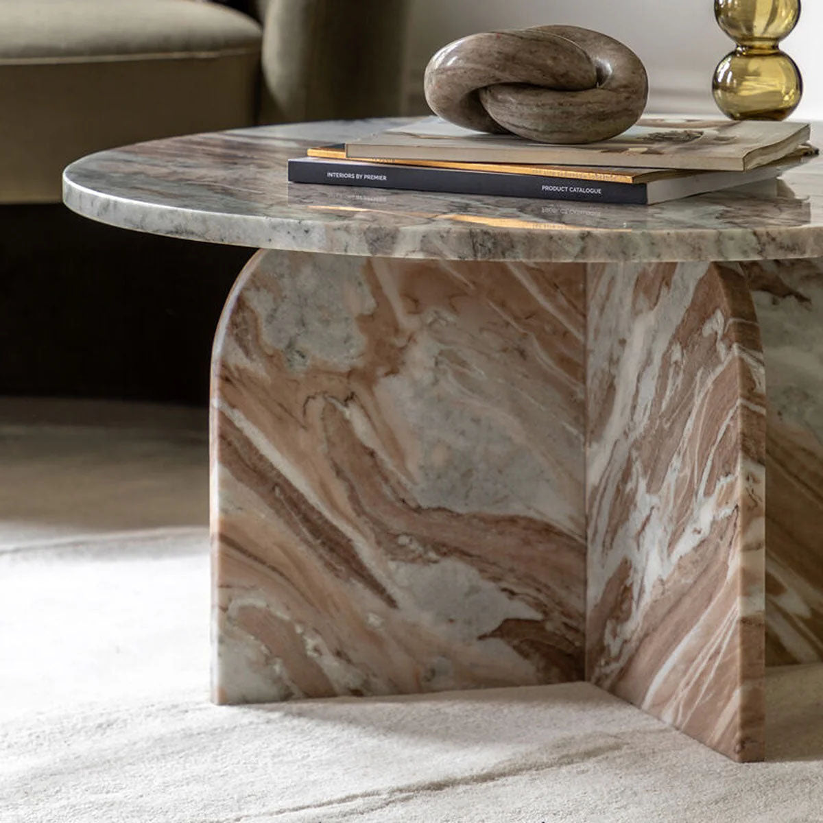 Gallery Direct Amalfi Coffee Table Natural 800x800x400mm