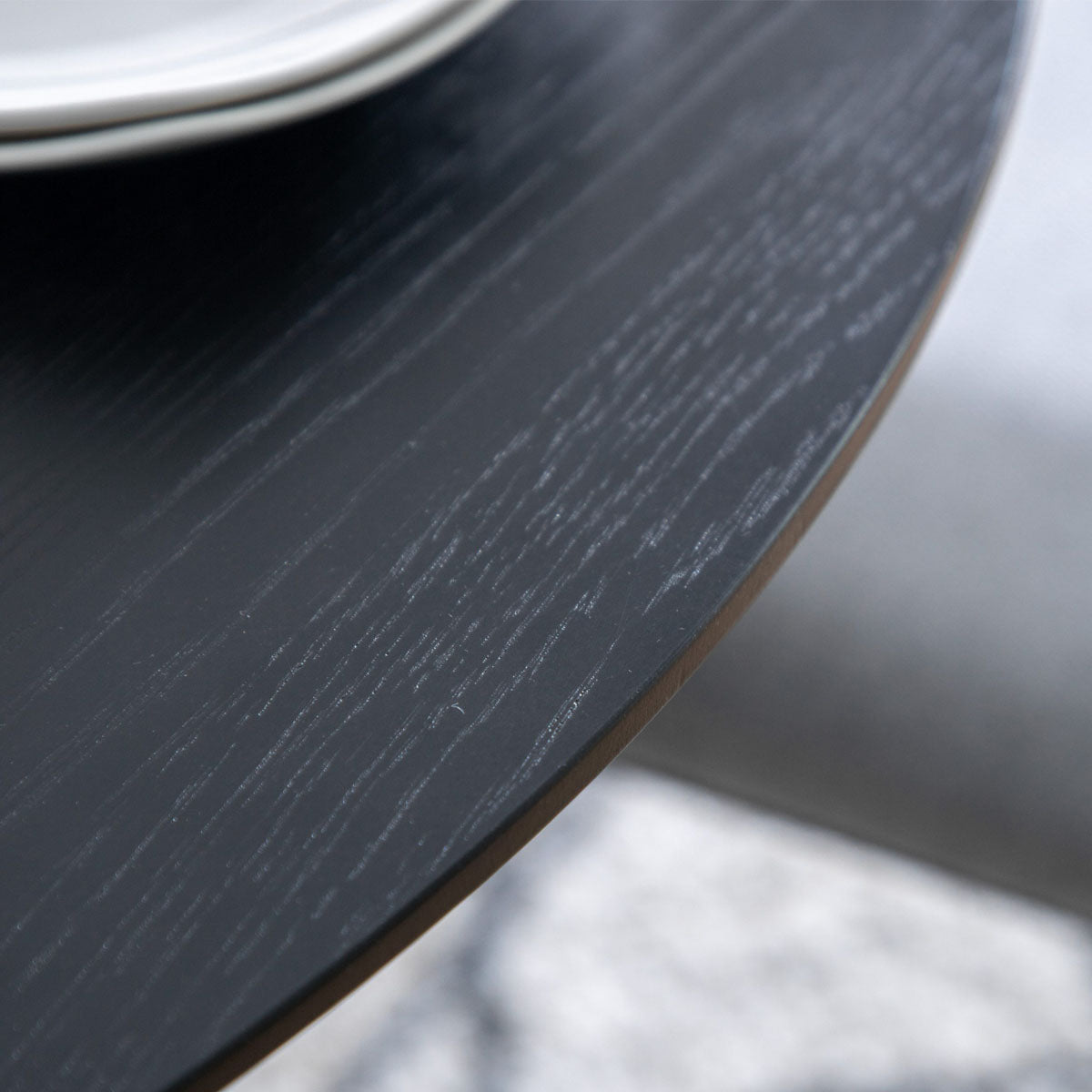 Gallery Direct Astley Round Dining Table Black 900x900x750mm