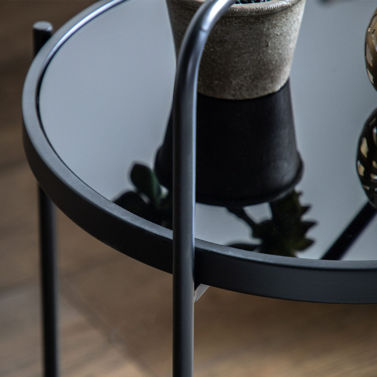 Gallery Direct Fawley Side Table Black 435x435x650mm