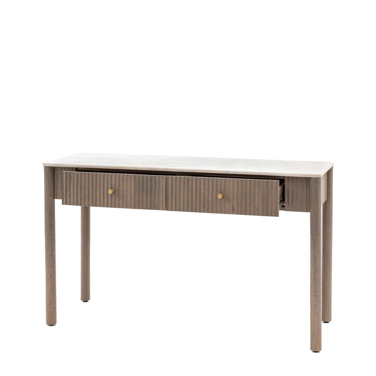 Gallery Direct Marmo 2 Drawer Console 1300x450x750mm