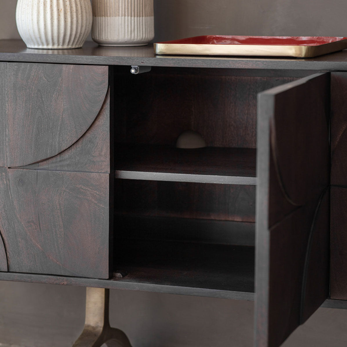 Gallery Direct Sharma 4 Door Sideboard 1800x400x700mm