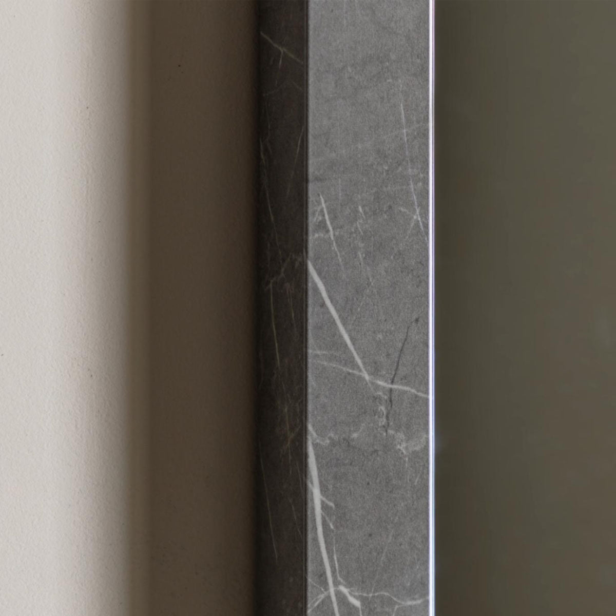 Gallery Direct Romano Rectangle Mirror Marbled Grey 570x770mm
