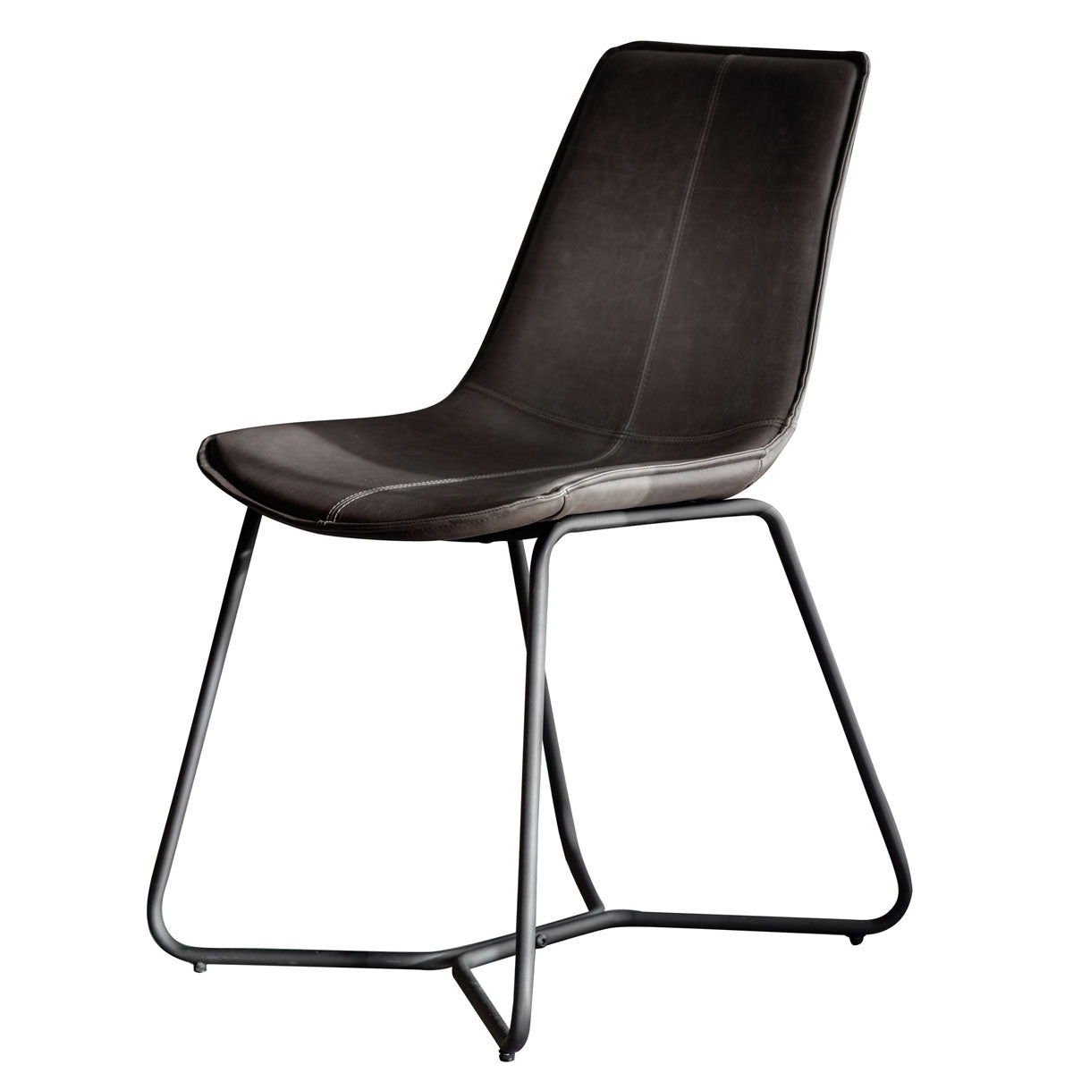 Gallery Direct Hawking Chair Charcoal (2pk) 490x550x860mm