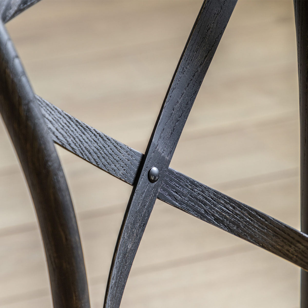 Gallery Direct Cafe Chair Black/Rattan (2pk)