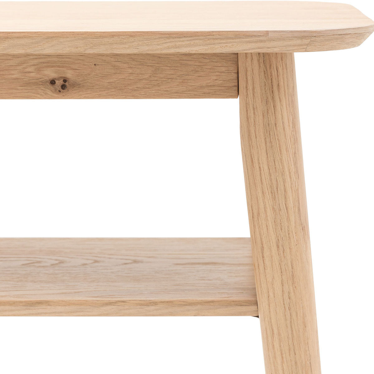 Gallery Direct Hatfield Console Table Natural 1100x350x750mm