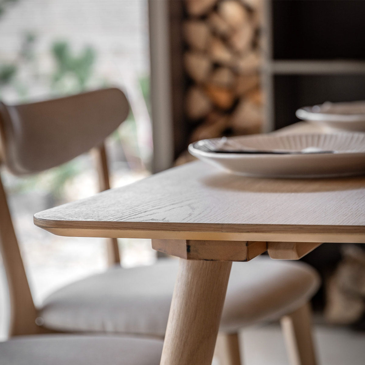 Gallery Direct Hatfield Dining Table Natural 1500x800x750mm