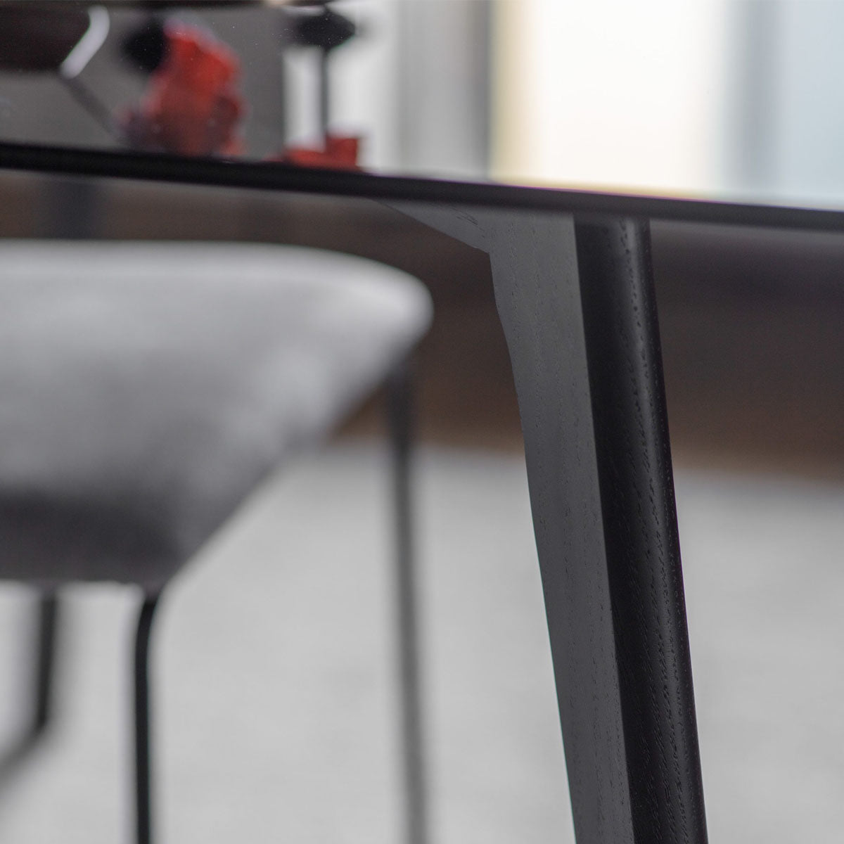 Gallery Direct Blair Rectangle Dining Table Black 1200x800x750mm
