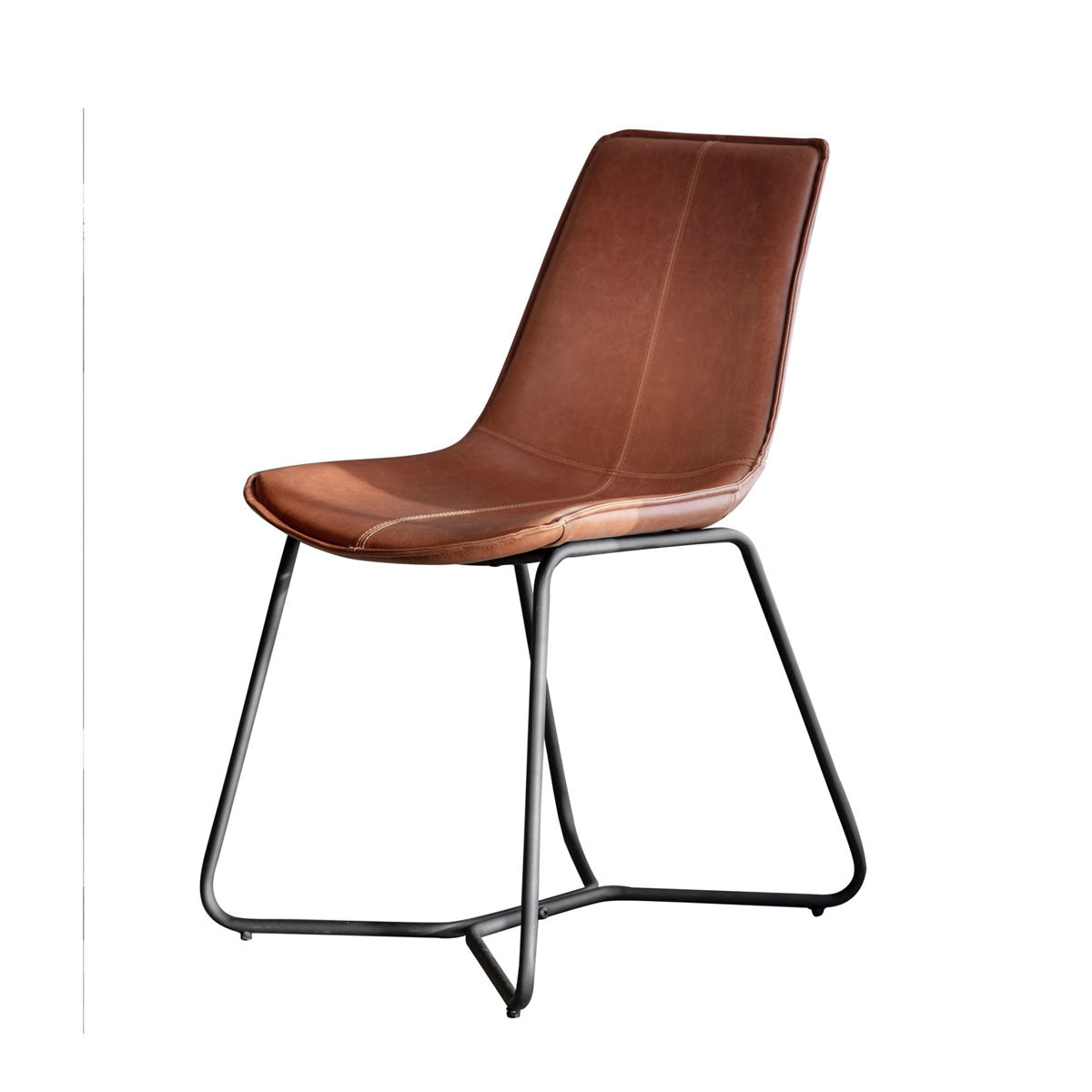 Gallery Direct Hawking Chair Brown (2pk) 490x550x860mm