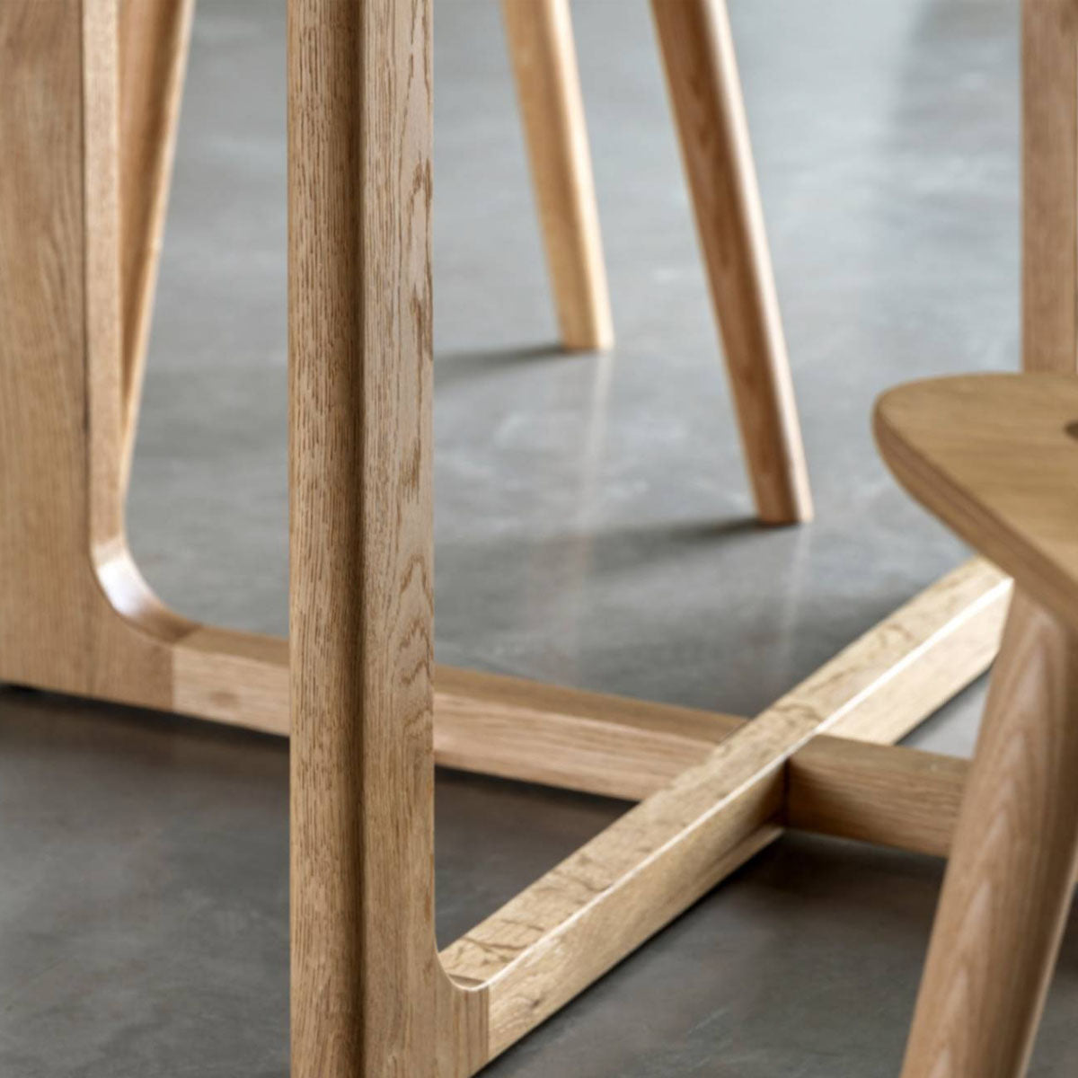 Gallery Direct Craft Round Dining Table Natural 1100x1100x750mm