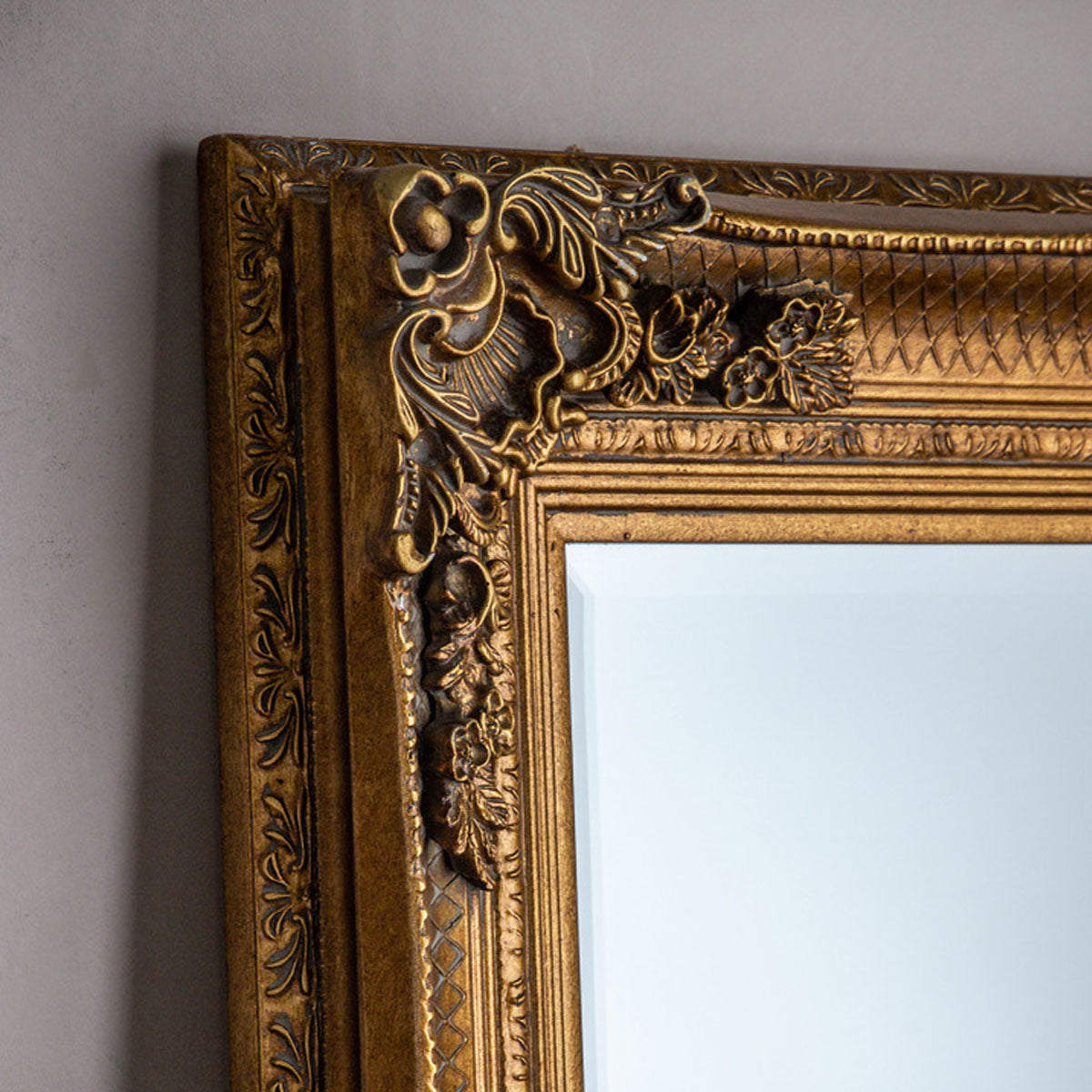 Gallery Direct Abbey Leaner Mirror Gold 1650x795mm