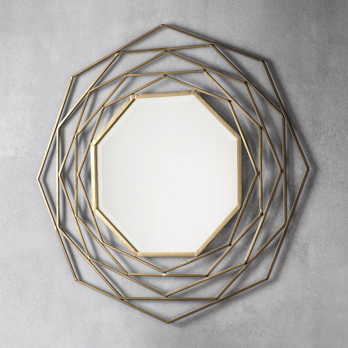 Gallery Direct Estella Mirror Gold 910x910mm