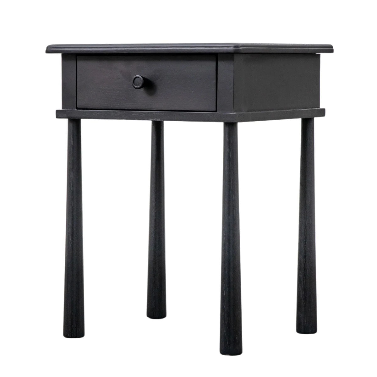 Gallery Direct Wycombe 1 Drawer Bedside Black 500x400x635mm
