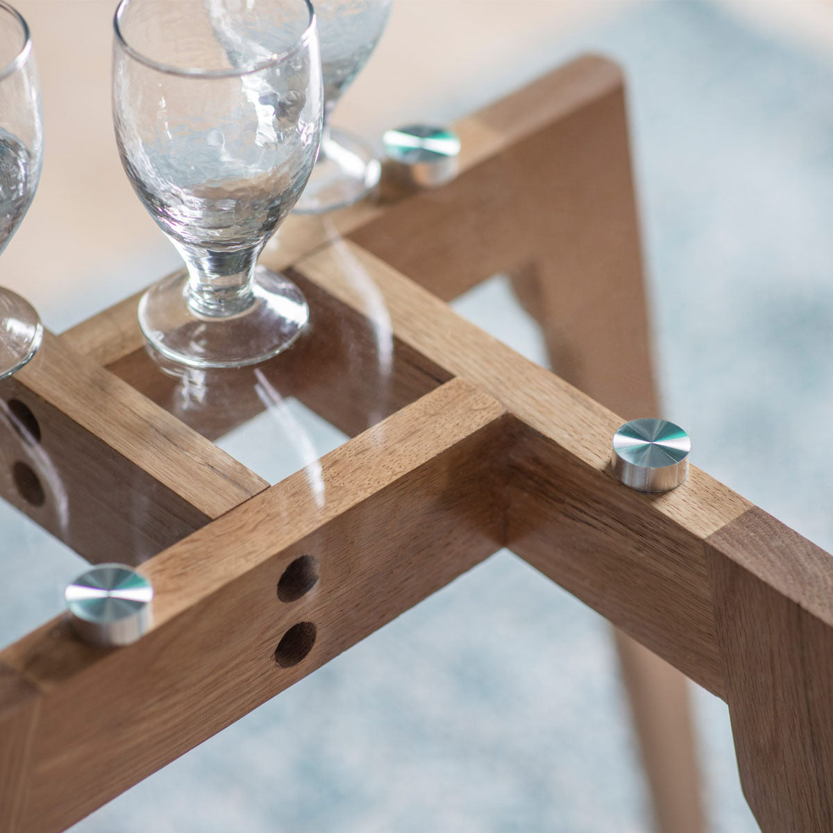 Gallery Direct Blair Round Dining Table Oak 900x900x750mm
