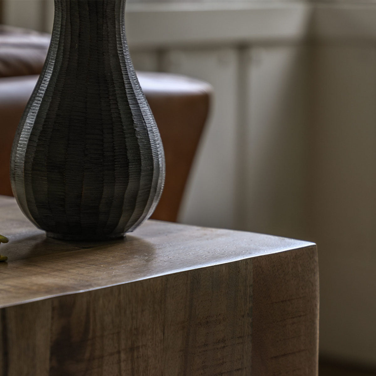 Gallery Direct Iowa Side Table Natural 400x400x550mm