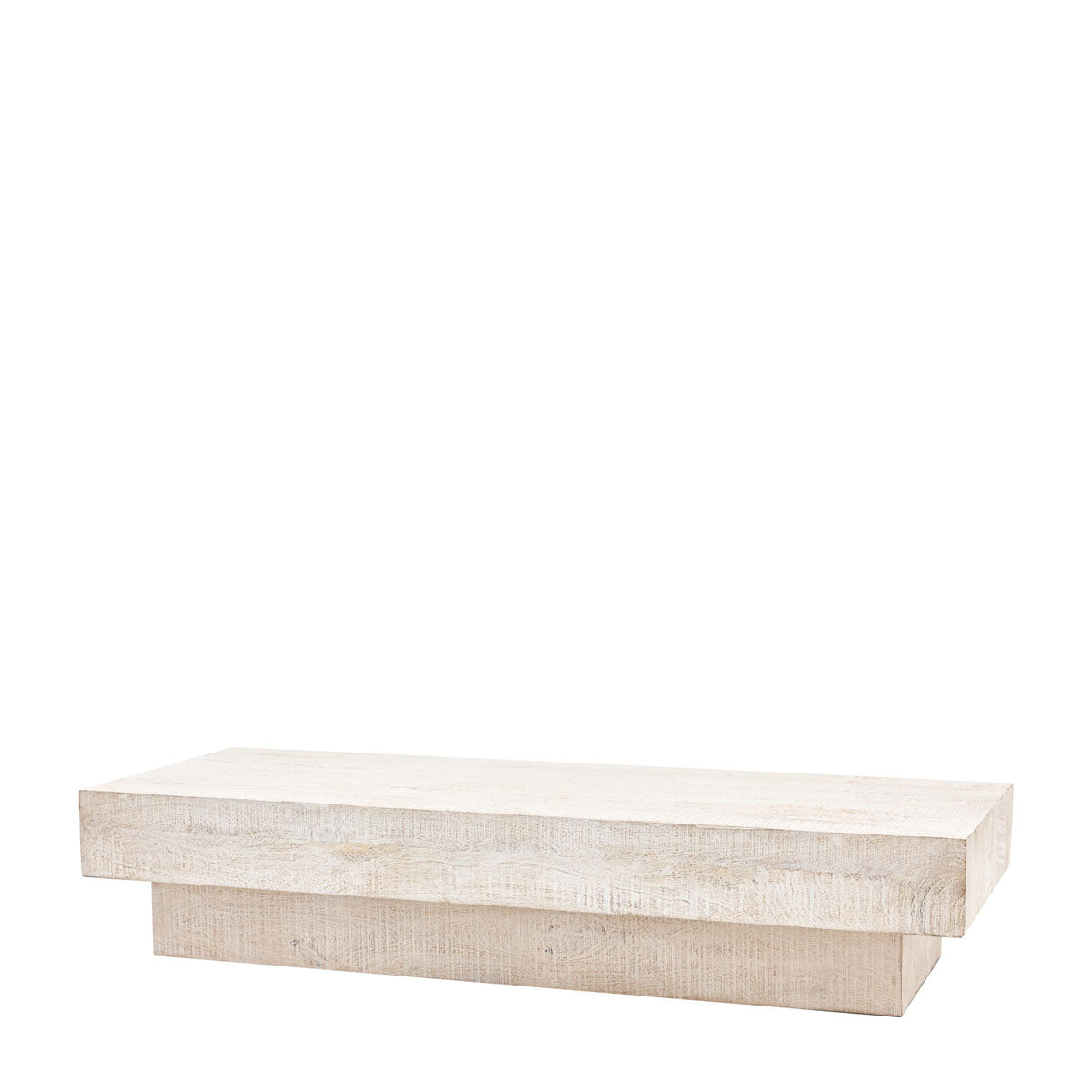 Gallery Direct Iowa Coffee Table Whitewash 1500x600x300mm