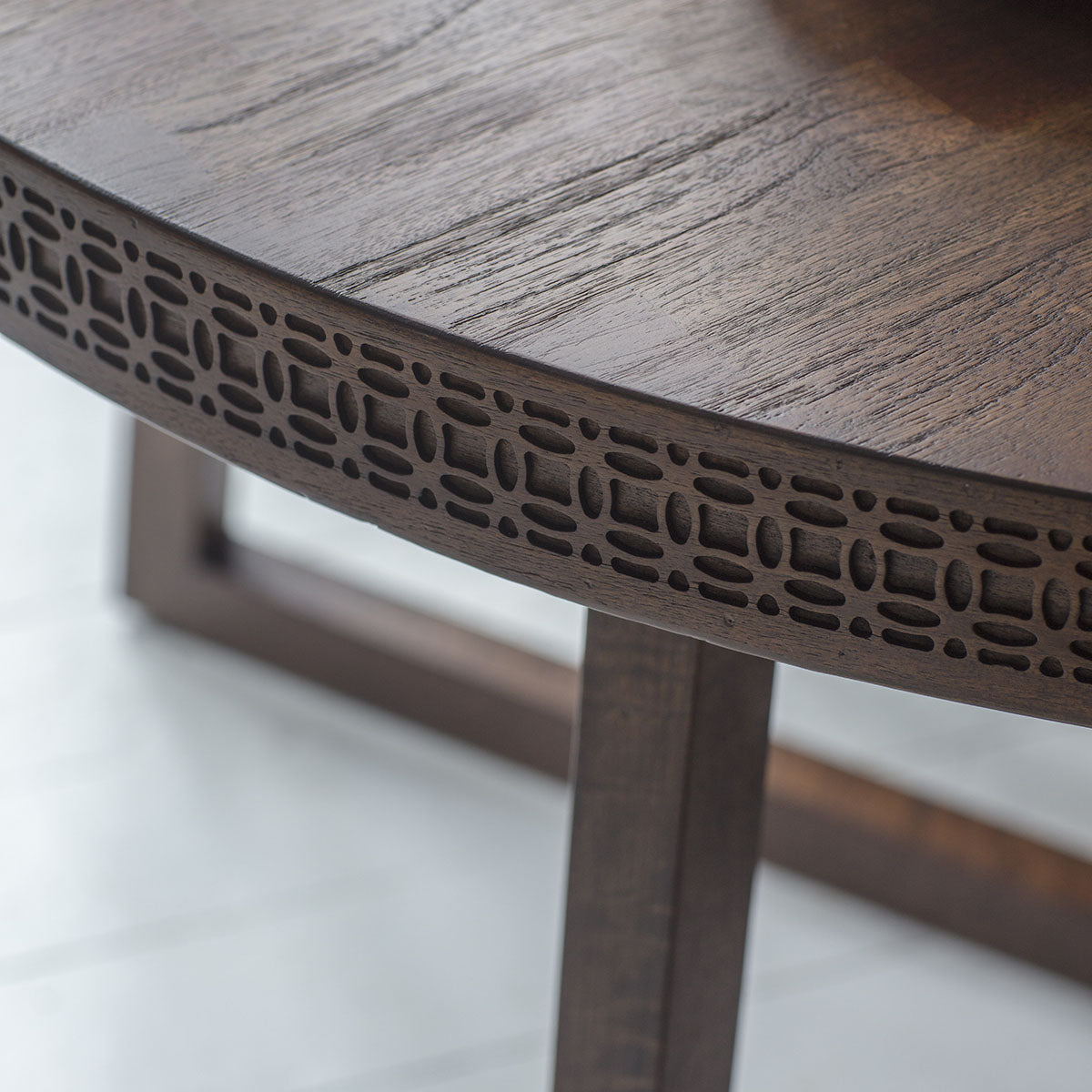 Gallery Direct Boho Retreat Round Dining Table 1200x1200x750mm