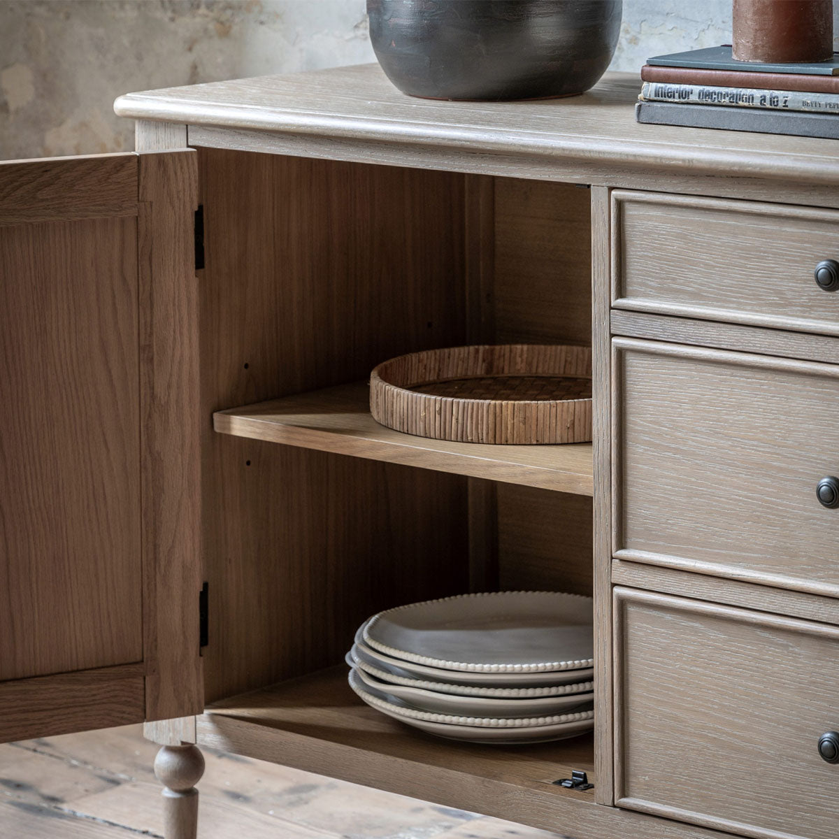 Gallery Direct Artisan 2 Door 3 Drawer Sideboard 1660x450x800mm