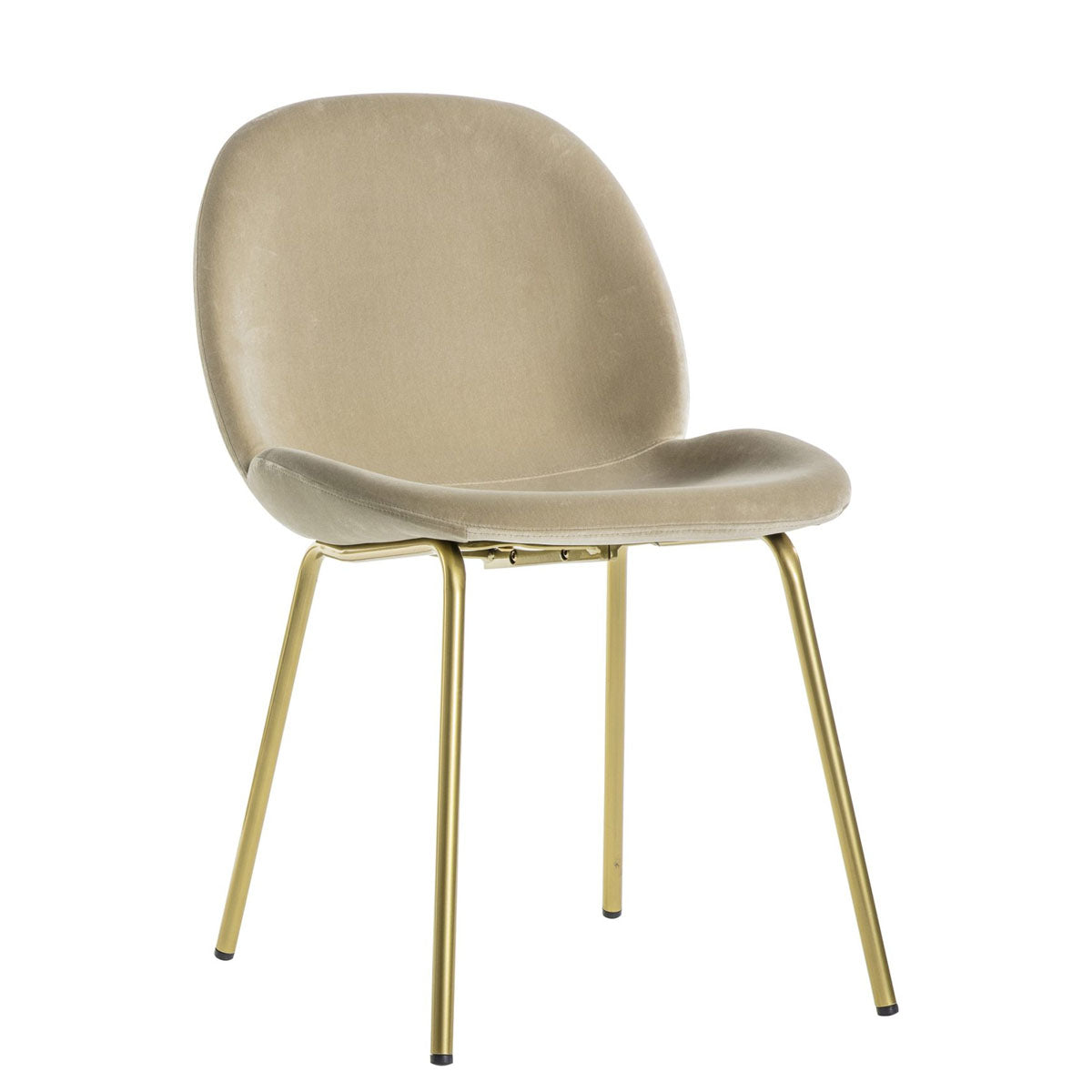 Gallery Direct Flanagan Chair Oatmeal Velvet (2pk)
