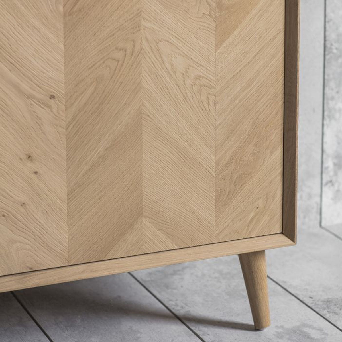 Gallery Direct Milano 2Dr/3Drwr Sideboard 1600x450x700mm