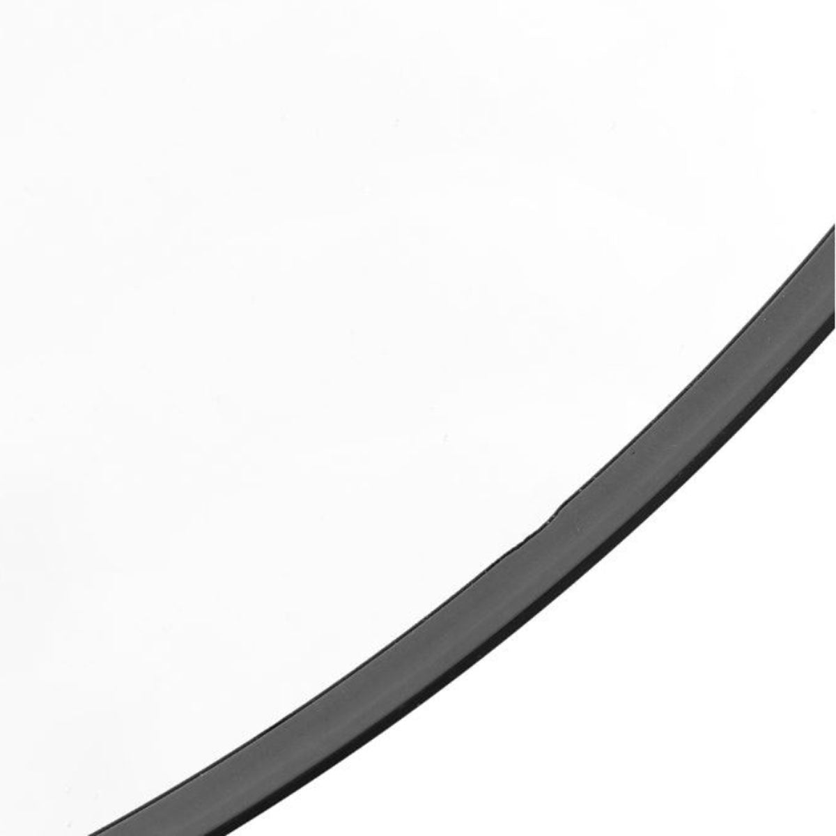 Gallery Direct Holworth Large Round Mirror Black 800x35x800