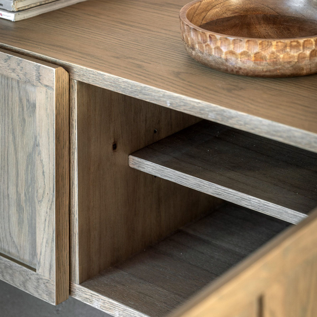 Gallery Direct Panelled Media Unit 1257x400x400mm