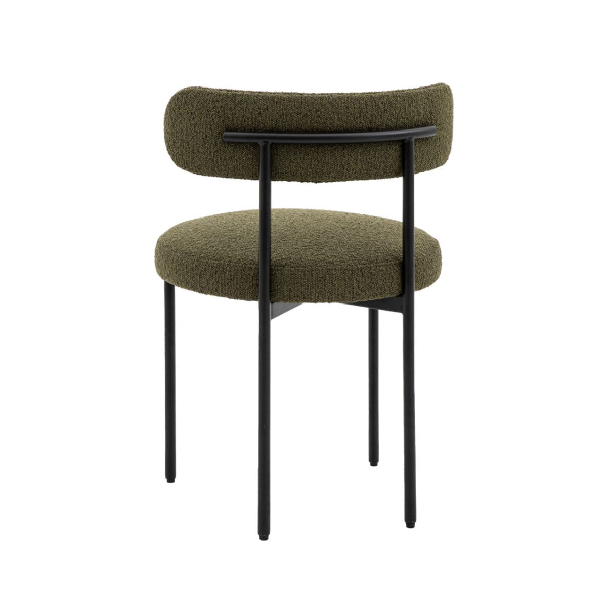Gallery Direct Aveley Dining Chair Green (2pk) 525x510x750mm