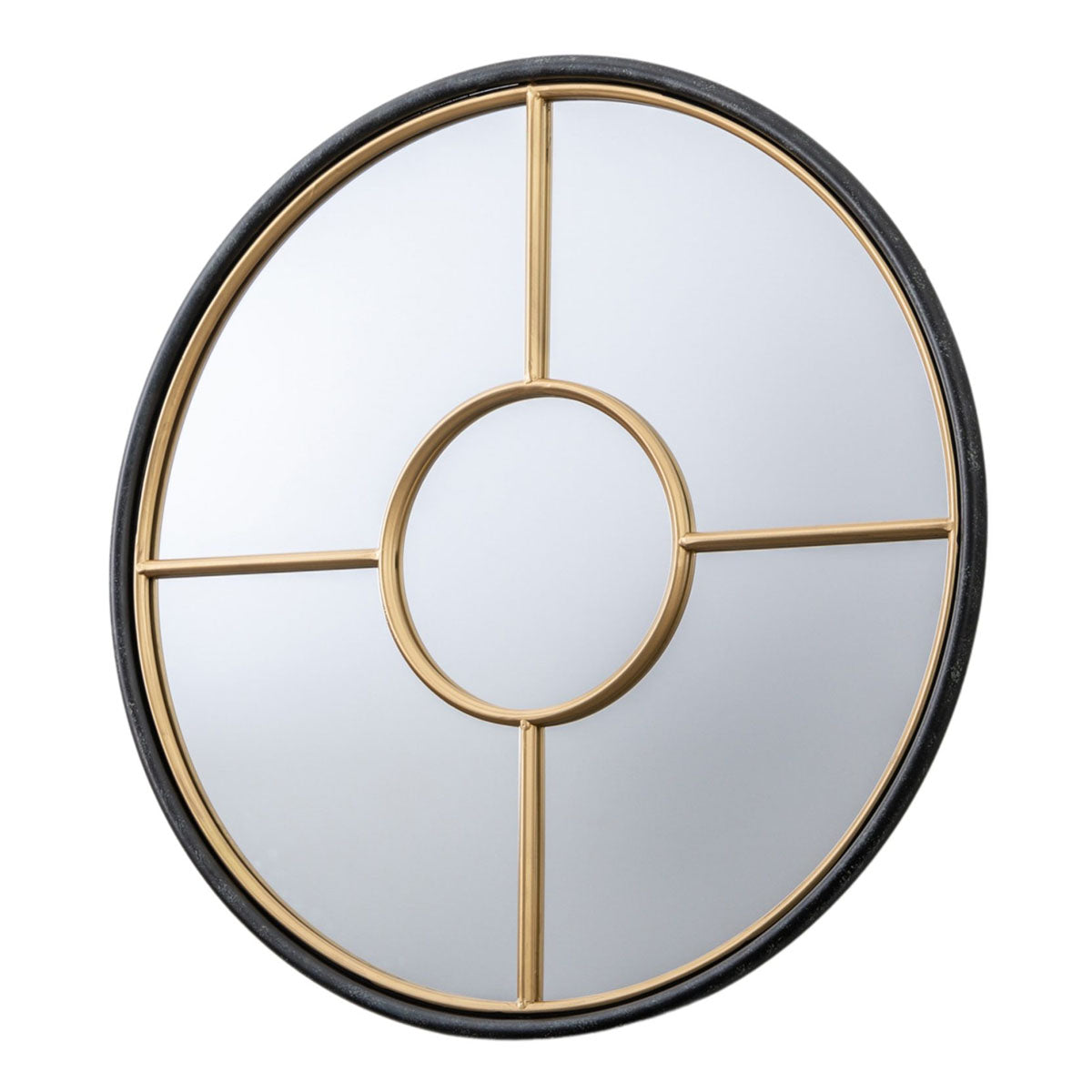 Gallery Direct Rocca Round Mirror Gold 800x35x800mm