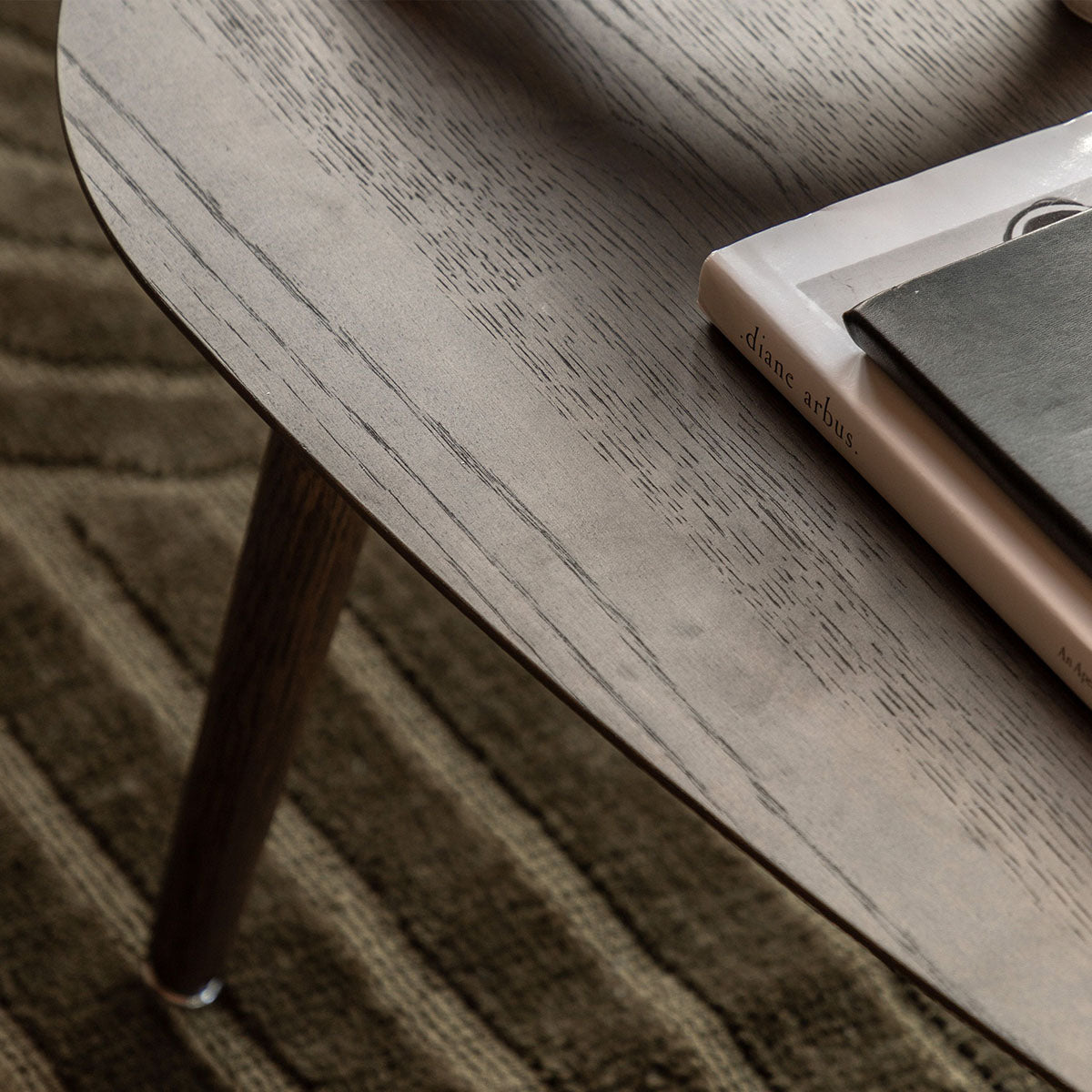 Gallery Direct Hatfield Coffee Table Smoked 1000x500x350mm