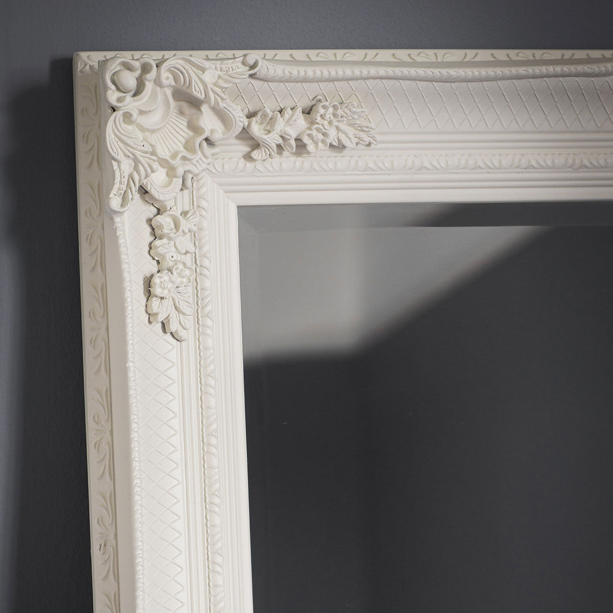 Gallery Direct Abbey Leaner Mirror Cream 1650x795mm