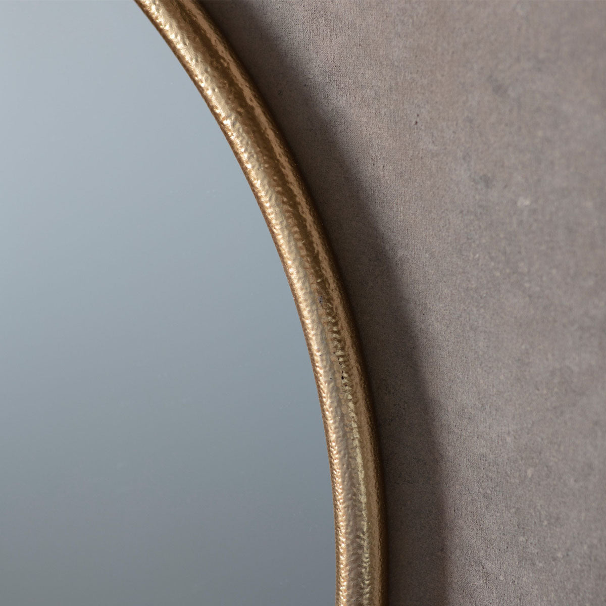 Gallery Direct Bayswater Gold Round Mirror 610x700mm