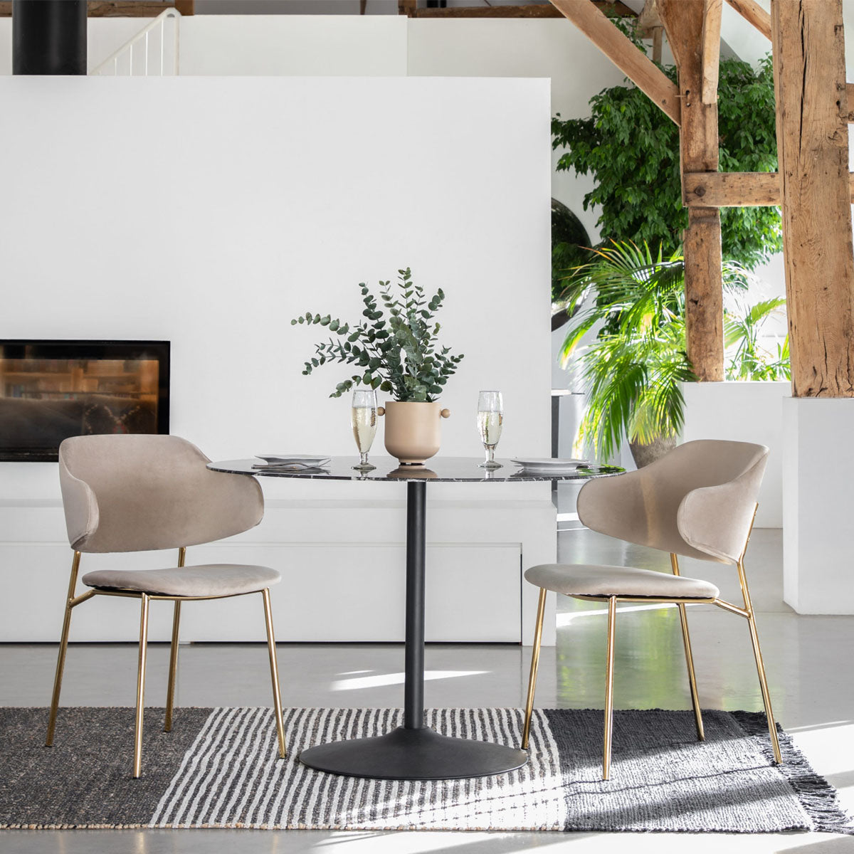 Gallery Direct Whitehall Dining Chair Taupe (2pk)